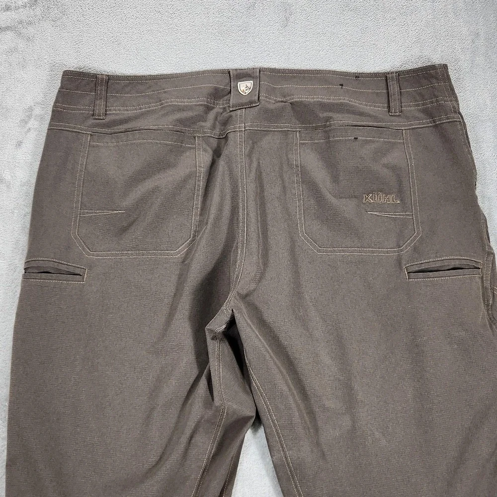 Kuhl Silencr Pants Mens 40x32 Brown Canvas Regular Fit Workwear Hiking Outdoor